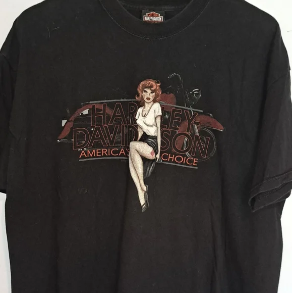 Vintage harley pin up girl - Picture 1 of 3